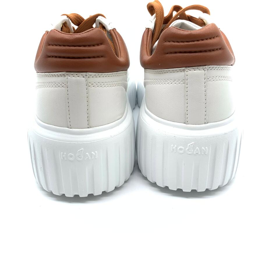 Hogan H Stripes bianco/cuoio
