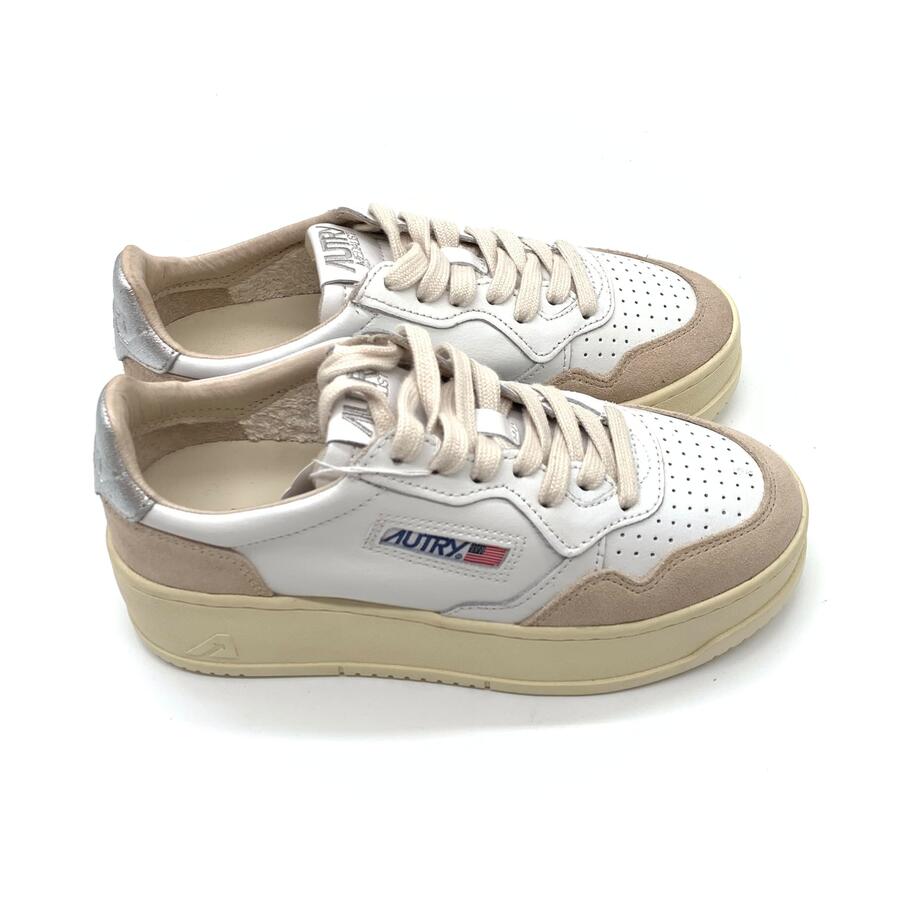 Autry Medalist Low bianco e argento 