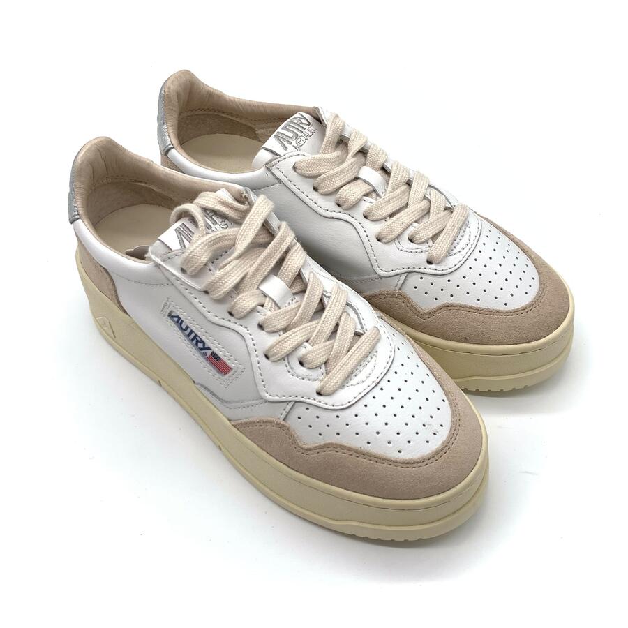 Autry Medalist Low bianco e argento 