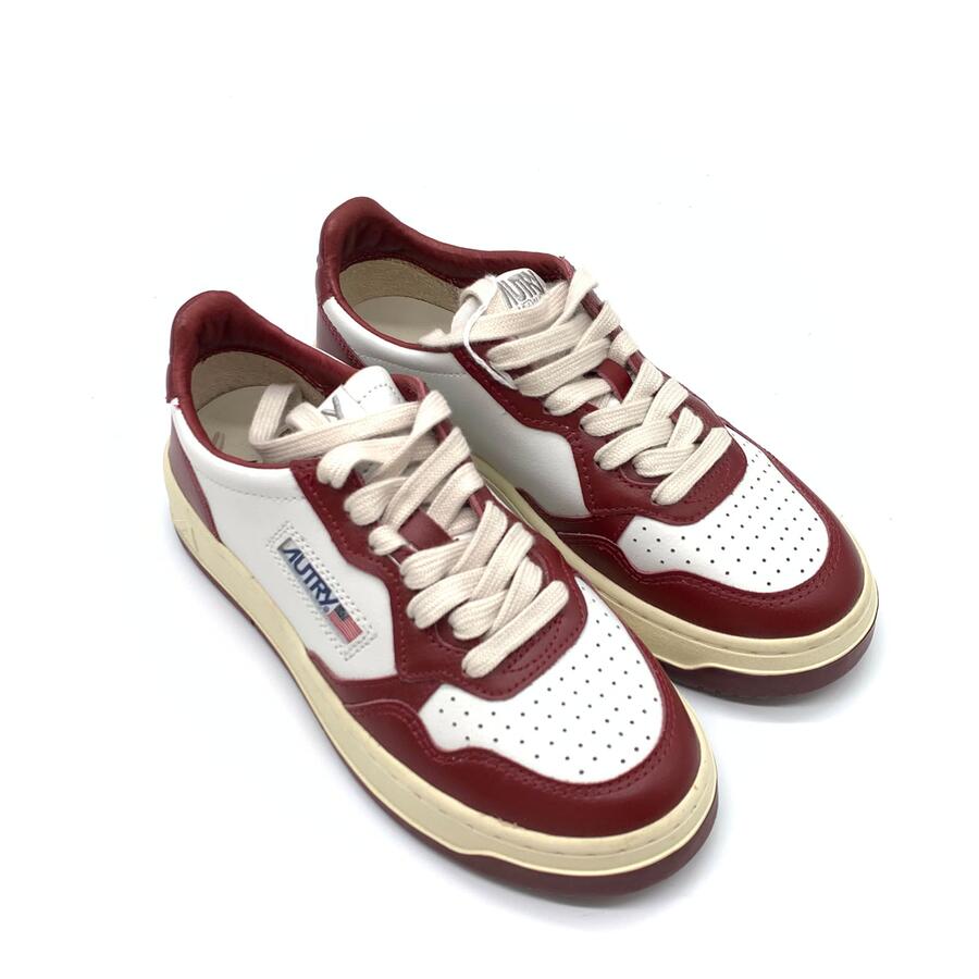 Autry Medalist Low bianco e bordeaux 