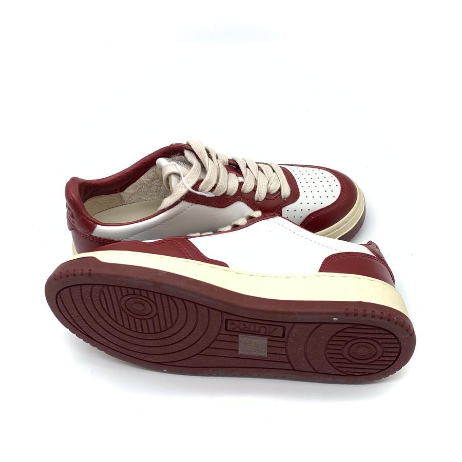 Autry Medalist Low bianco e bordeaux 