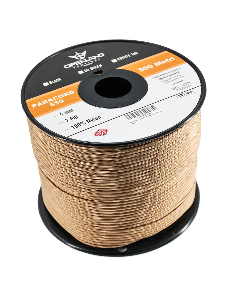 Openland Paracord 550 – 300 Metri Ø 4 MM in Nylon