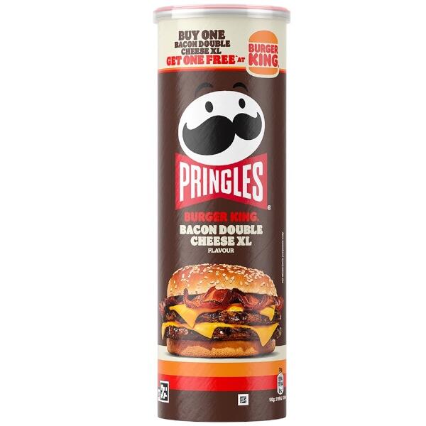 Pringles Burger King bacon double cheese xl 165gr Limited edition 