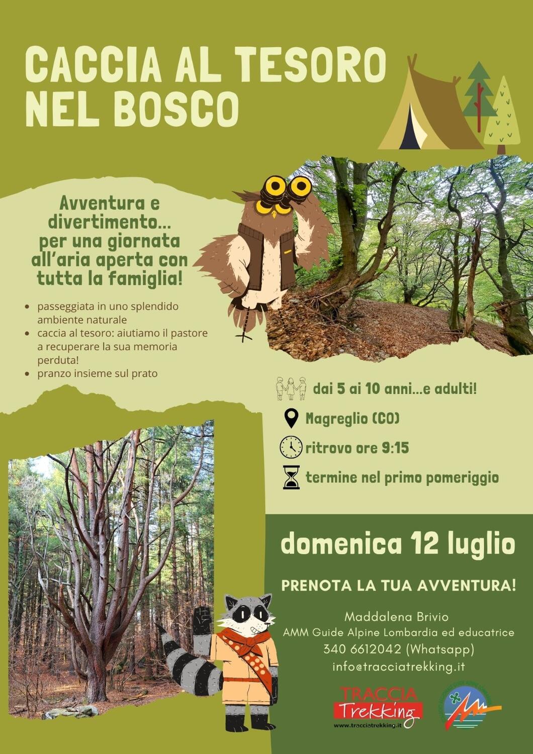 dom. 12/07/2026 CACCIA AL TESORO NEL BOSCO 