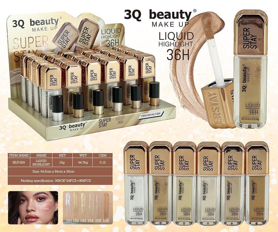 3Q BEAUTY SUPER STAY LIQUID HIGHLIGHT 36H  [Conf. da 24 pezzi]