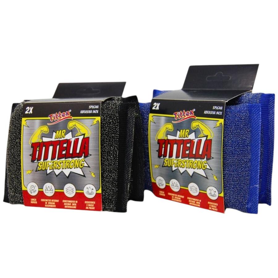 TITTEX SPUGNA TITTELLA SUPER STRONG 2 PEZZI (Confezione da 15 pezzi) 