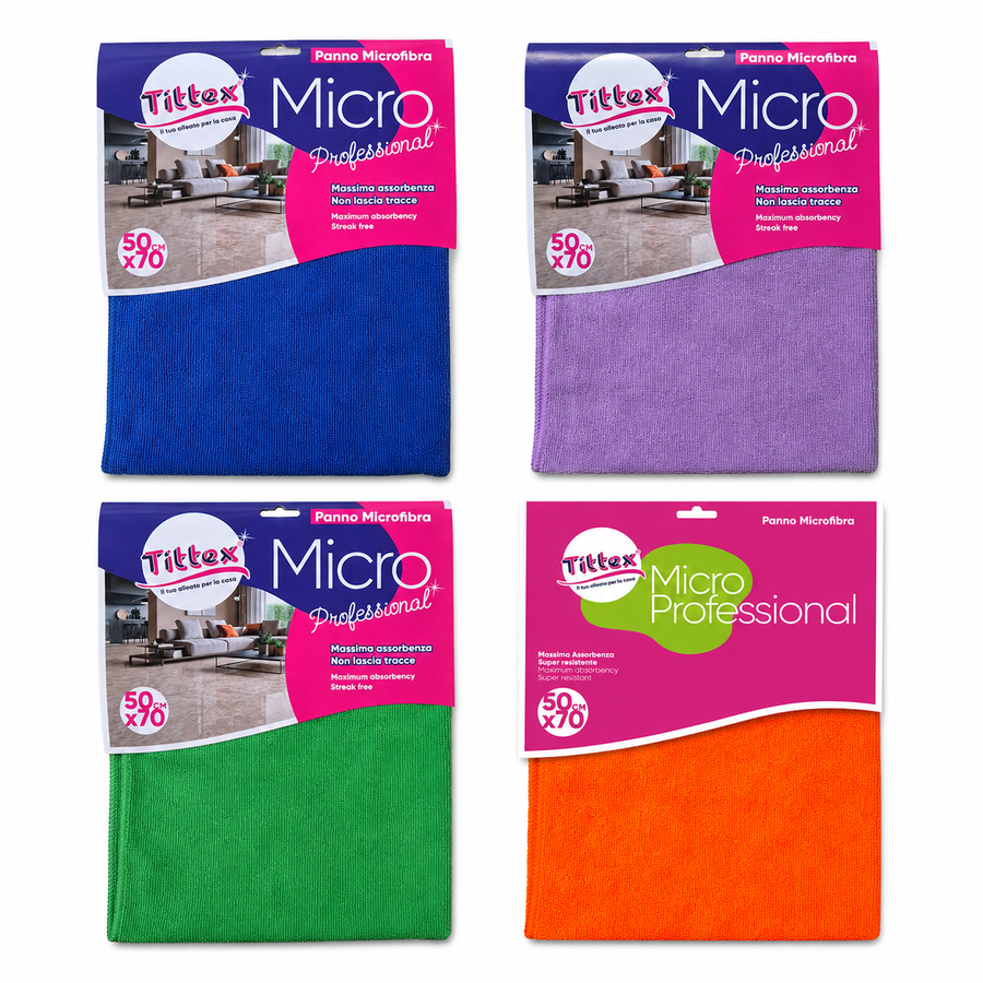TITTEX PANNO MICRO PROFESSIONAL 50X70 CM (Confezione da 6 pezzi) 