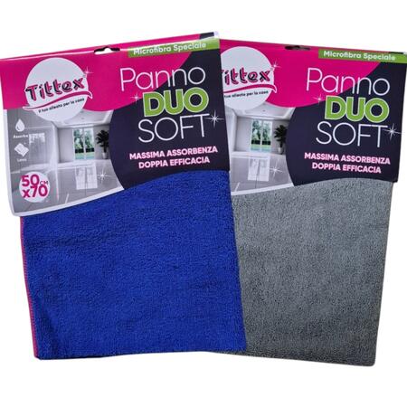 TITTEX PANNO MICROFIBRA DUO SOFT 50X70 CM (Confezione da 6 pezzi)
