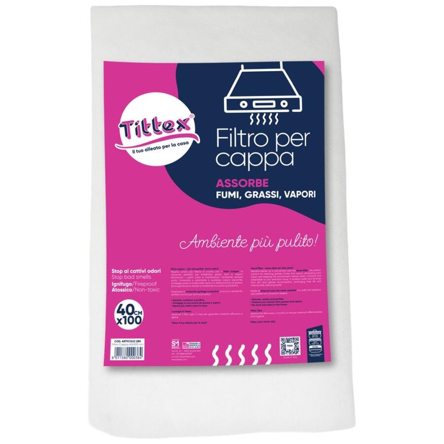 TITTEX FILTRO CAPPA 40X100 CM (Confezione da 5 pezzi) 