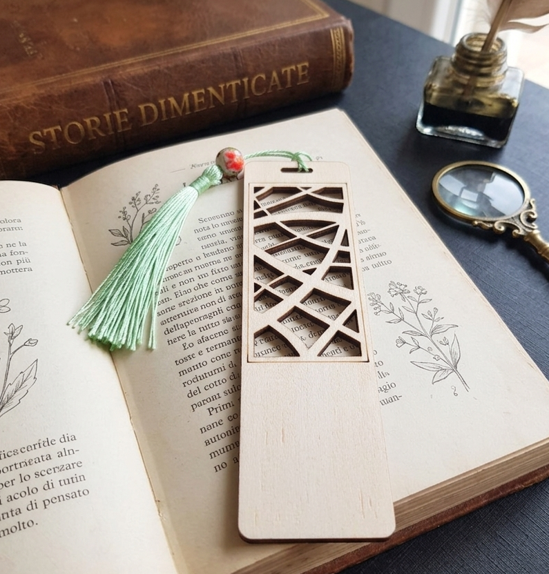 Segnalibro personalizzabile in legno