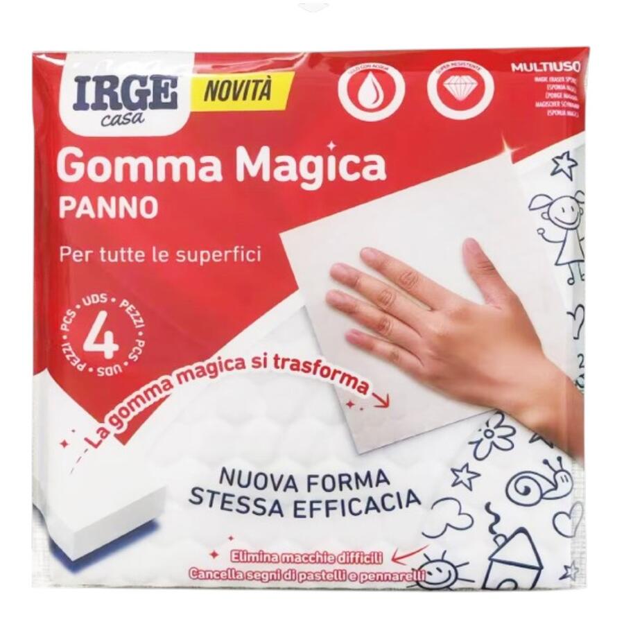 IRGE PANNO MAGICO 4 PEZZI 18X18 CM (Confezione da 12 pezzi) 