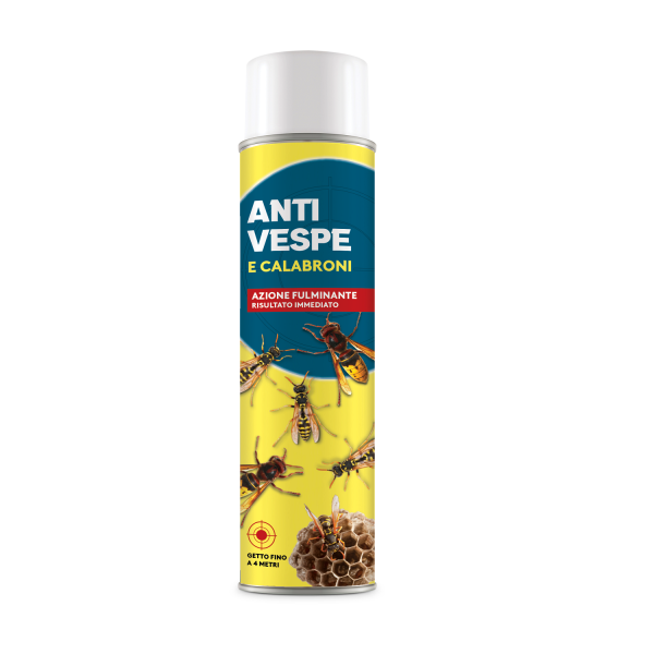 Insetticida Adama Spray Anti Vespe Api e Calabroni Nido Alveare 750ml