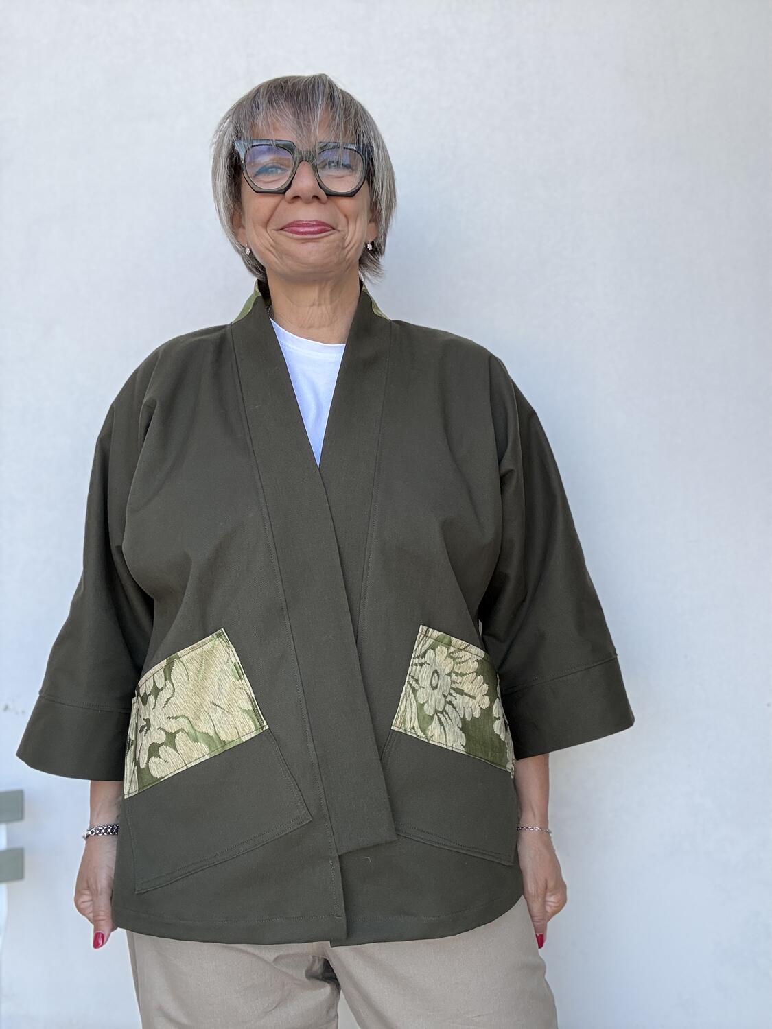 Kimono verde scuro 
