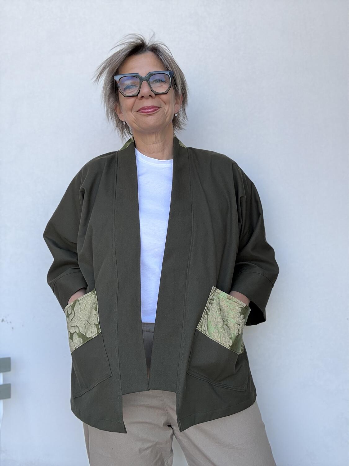 Kimono verde scuro 