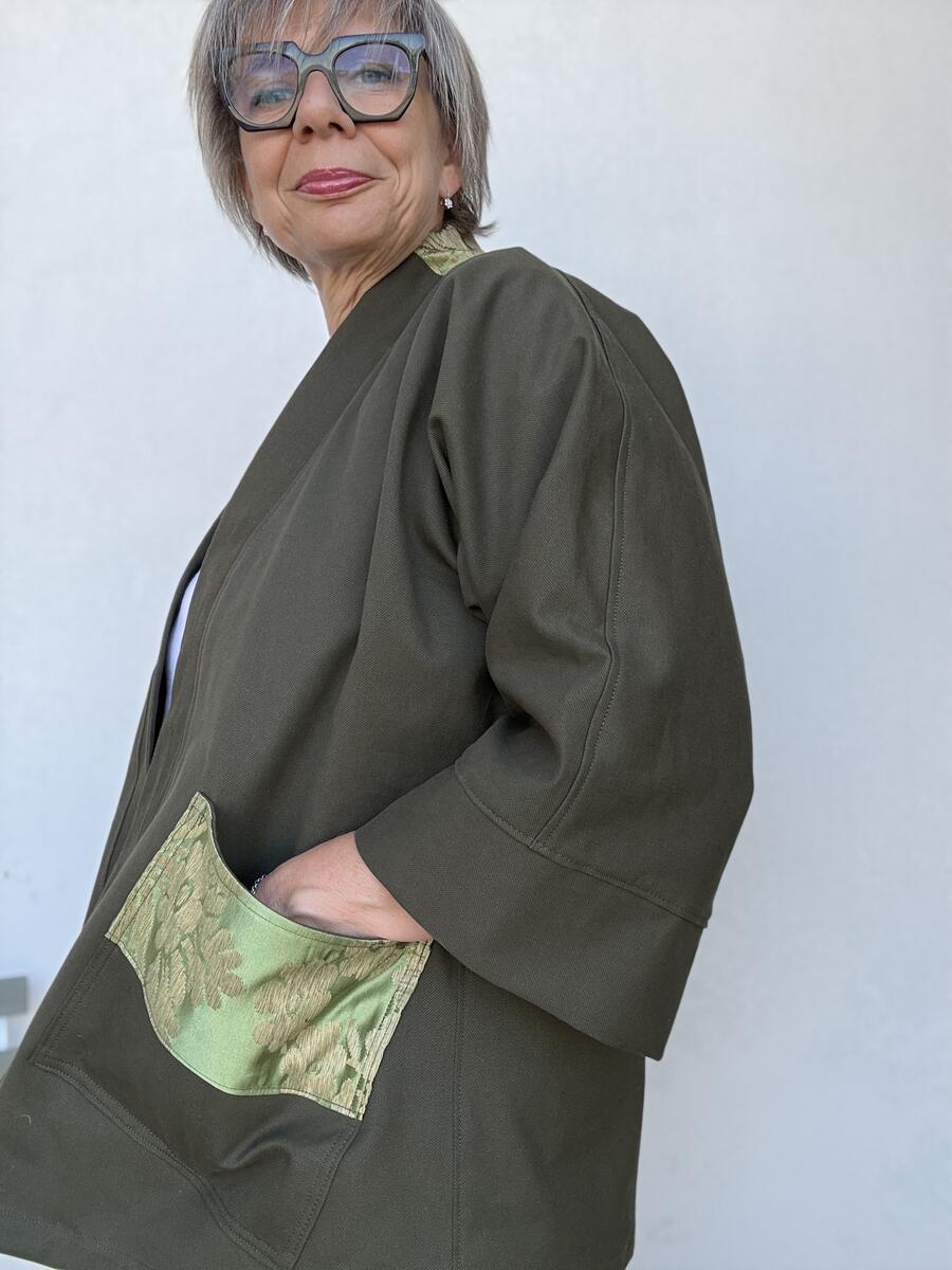 Kimono verde scuro 