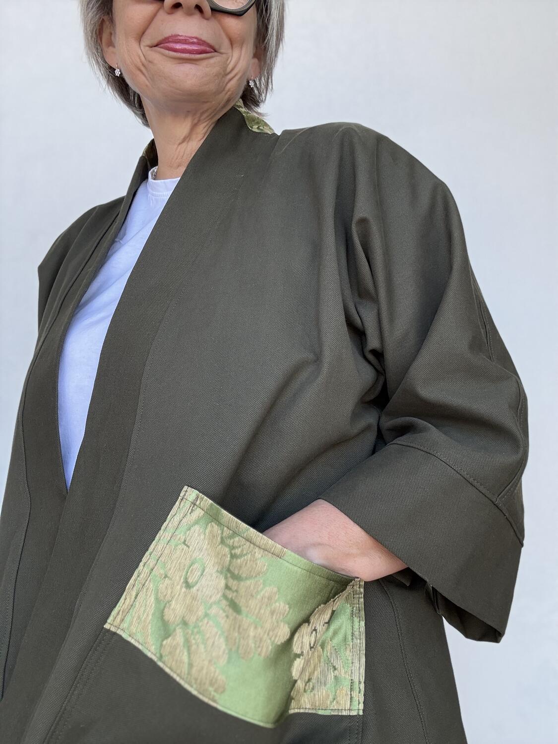 Kimono verde scuro 