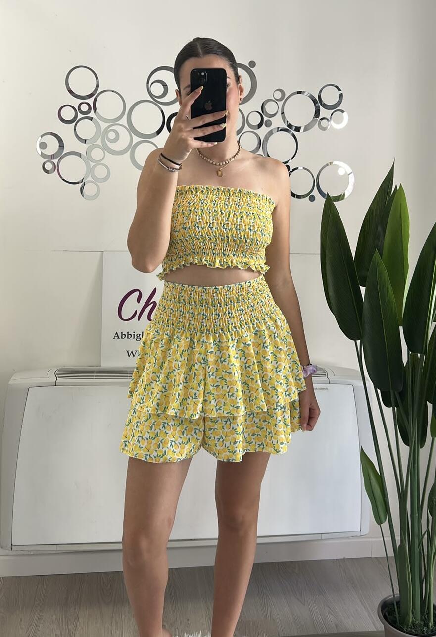 NOVITÀ Completo top & gonna a fantasia