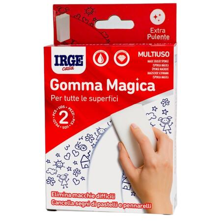 IRGE GOMMA MAGICA 2 PEZZI 16X6X2,5 CM (Confezione da 12 pezzi) 
