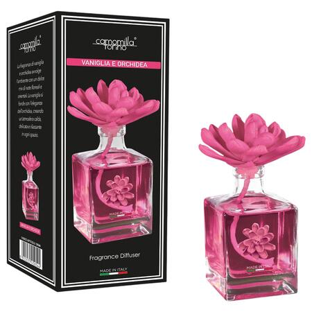 CAMOMILLA TORINO DIFFUSORE PER AMBIENTE FIORE 100 ML VANIGLIA E ORCHIDEA