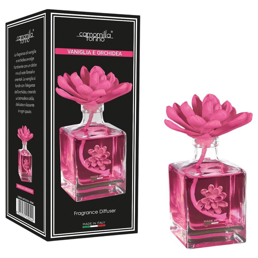 CAMOMILLA TORINO DIFFUSORE PER AMBIENTE FIORE 100 ML VANIGLIA E ORCHIDEA