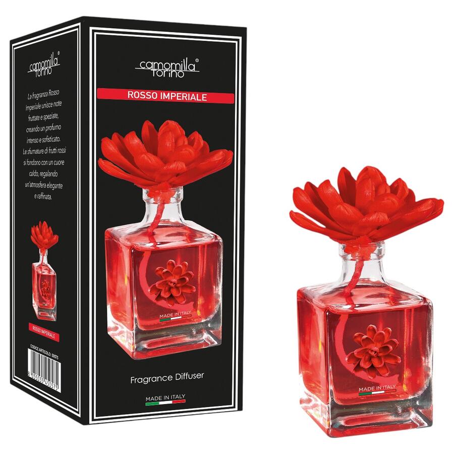  CAMOMILLA TORINO DIFFUSORE PER AMBIENTE FIORE 100 ML ROSSO IMPERIALE
