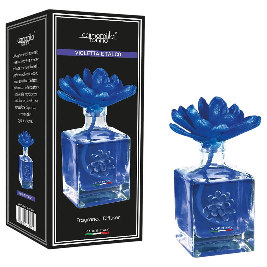 CAMOMILLA TORINO DIFFUSORE PER AMBIENTE FIORE 200 ML VIOLETTA E TALCO