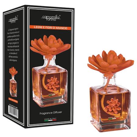 CAMOMILLA TORINO DIFFUSORE PER AMBIENTE FIORE 200 ML LEGNO E FIORI D' ARANCIO
