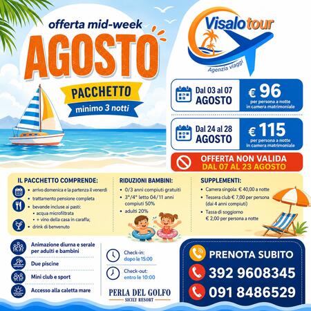 PERLA DEL GOLFO SICILY RESORT MID WEEK