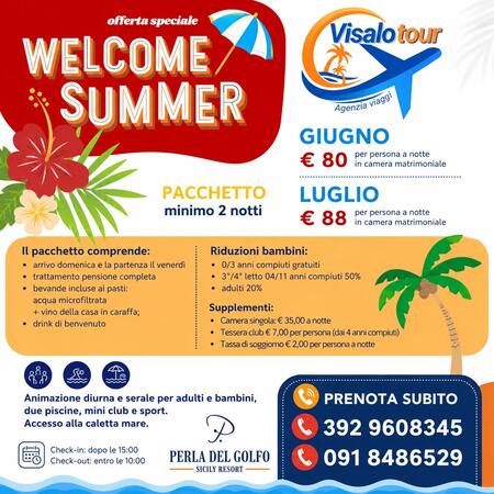 PERLA DEL GOLFO WELCOME SUMMER