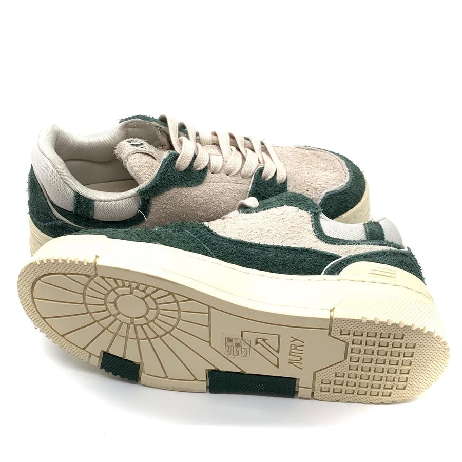 Autry CLC low wom Suede/mesh Cream/Bottle