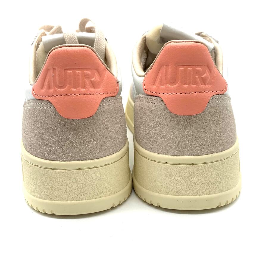 Autry medalist Suede White/peachp