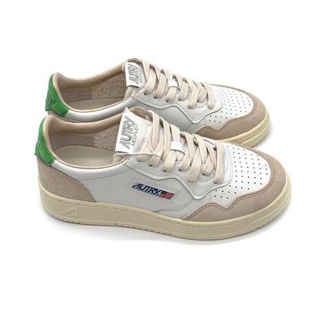 Autry medalist Suede White/bud Green 