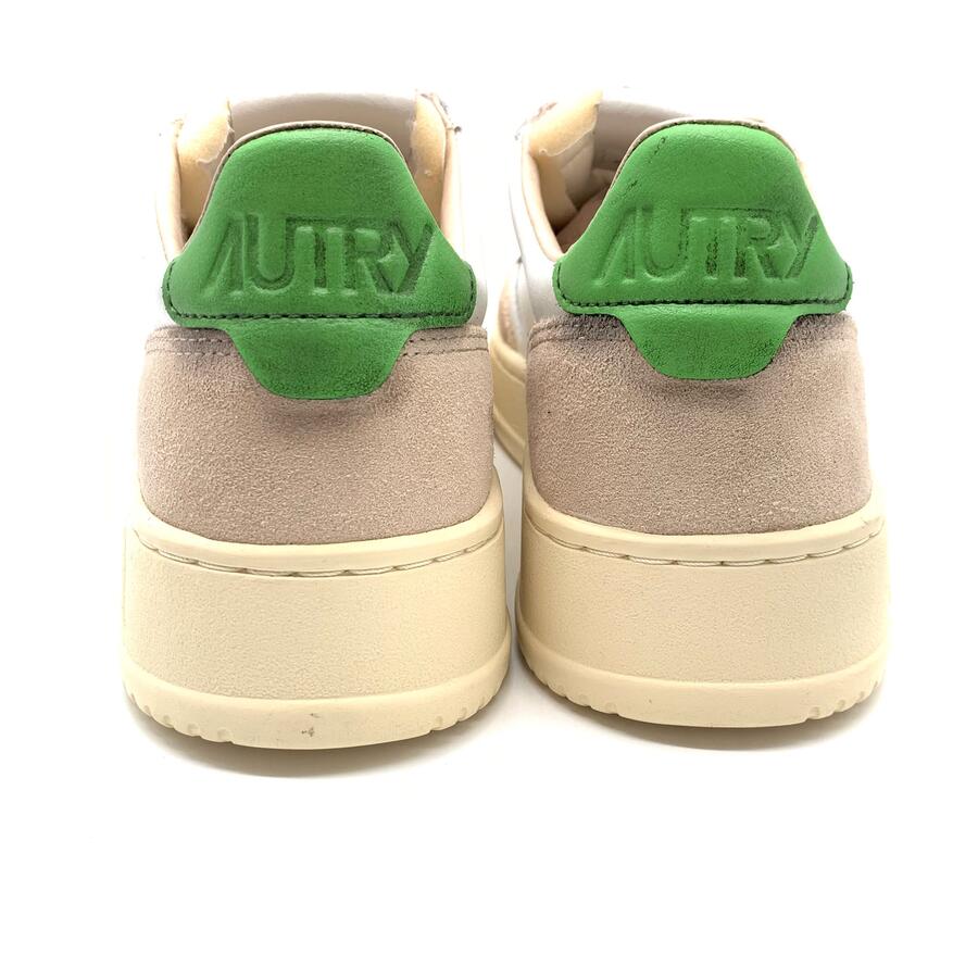 Autry medalist Suede White/bud Green 