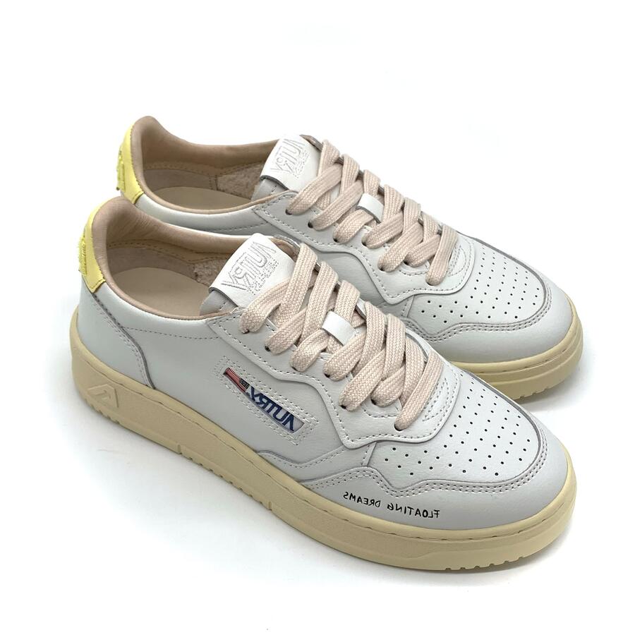 Autry medalist low wom White/Lemon