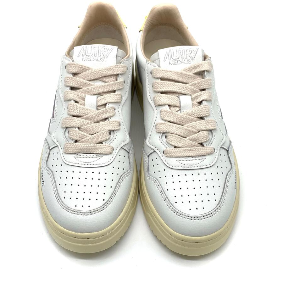 Autry medalist low wom White/Lemon
