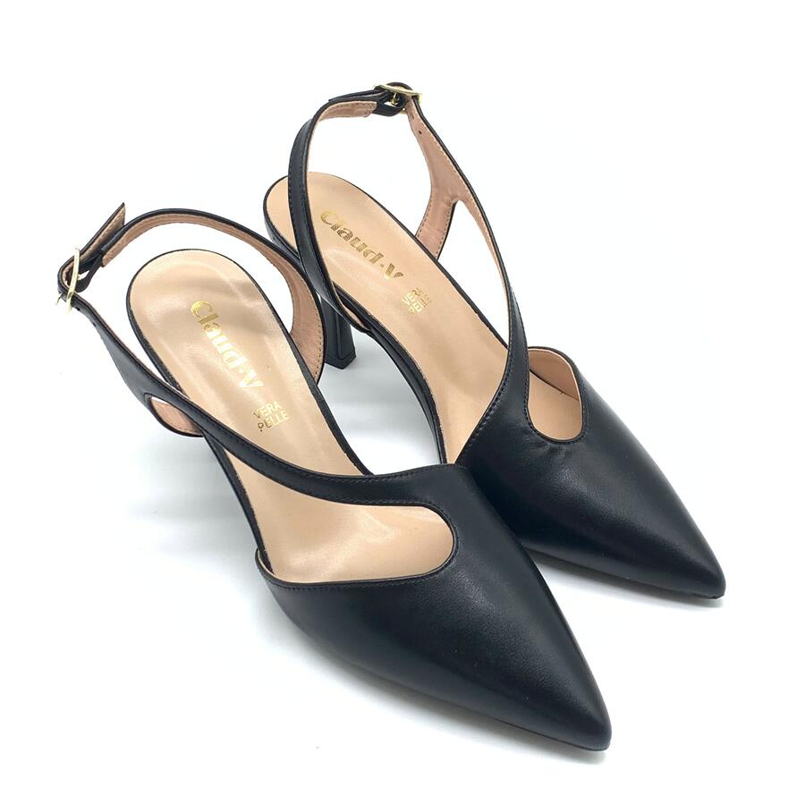 Claud.v Chanel slingback nere