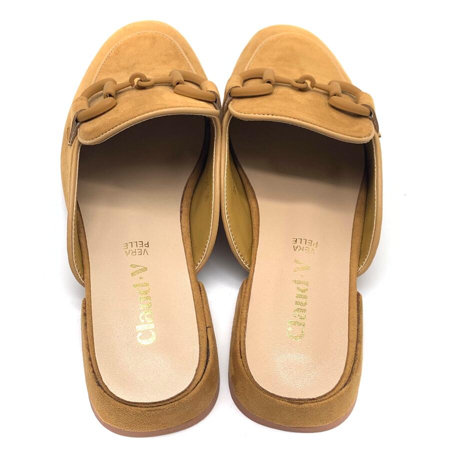 Claud.V sabot in suede senape 