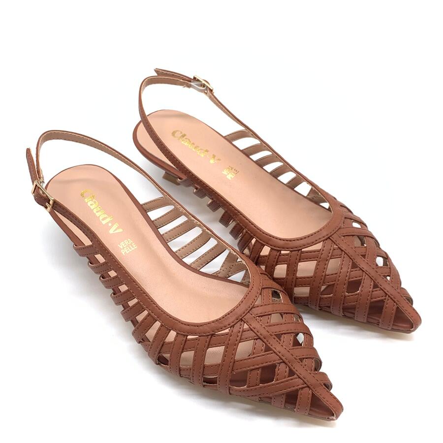 Claud.V Chanel intrecciato marrone cuoio