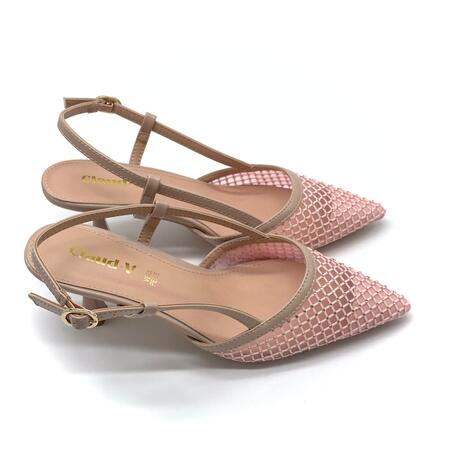 Claud.V Chanel cipria a rete con strass