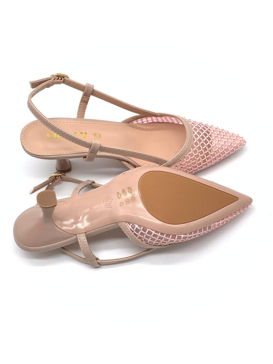 Claud.V Chanel cipria a rete con strass