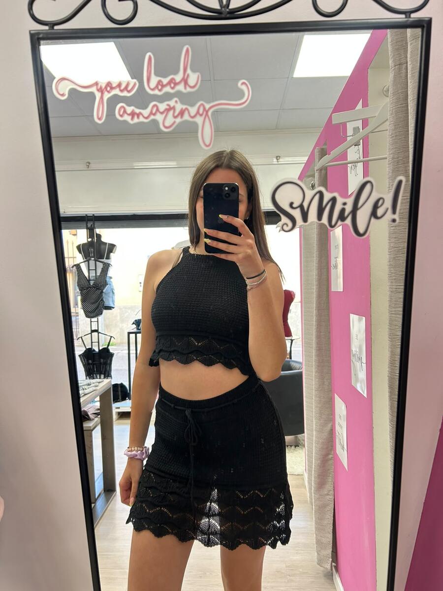 NOVITÀ Completo top & gonna in crochet