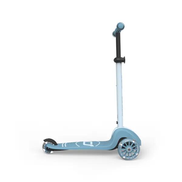 Scoot & Ride Highwaykick 3S – Scooter per bambini 3+ con doppio sterzo e ruote LED - Colori assortiti
