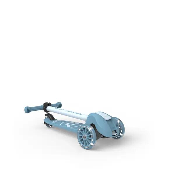 Scoot & Ride Highwaykick 3S – Scooter per bambini 3+ con doppio sterzo e ruote LED - Colori assortiti