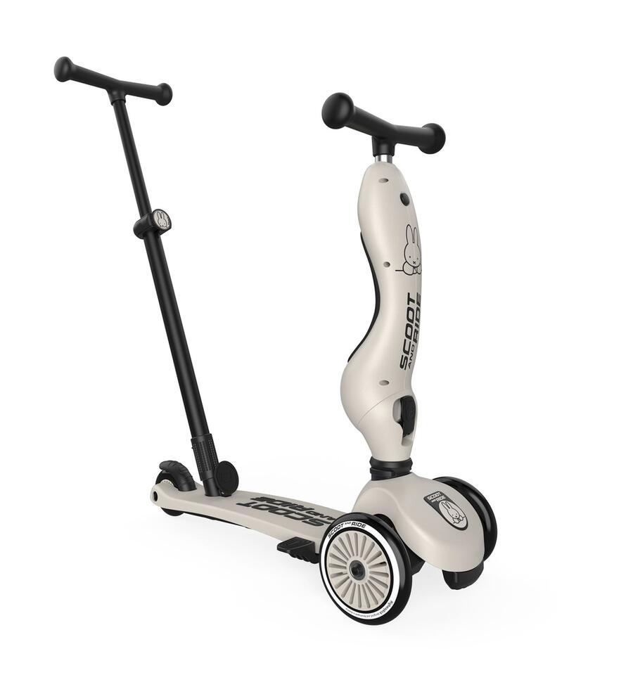 Highwaykick 1 Push & Go – Scooter 2in1 con Barra di Spinta | Collezione Miffy