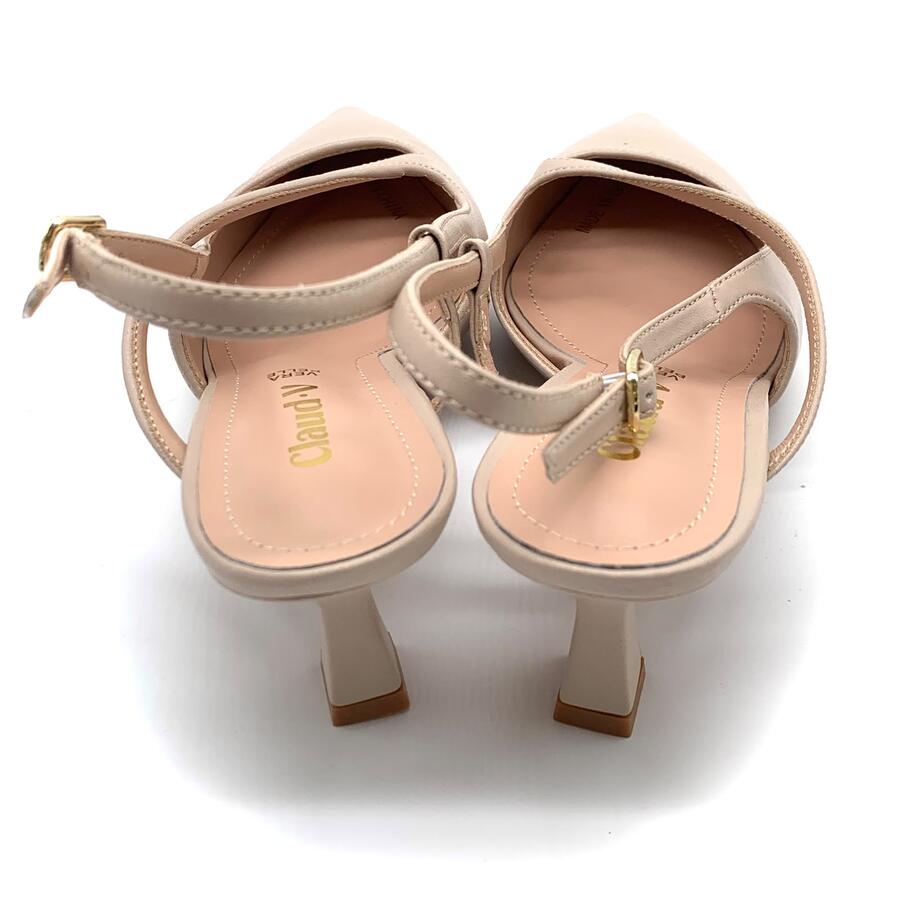 Claud.V Chanel beige con intreccio geometrico