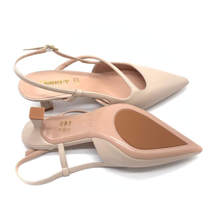 Claud.V Chanel beige con intreccio geometrico