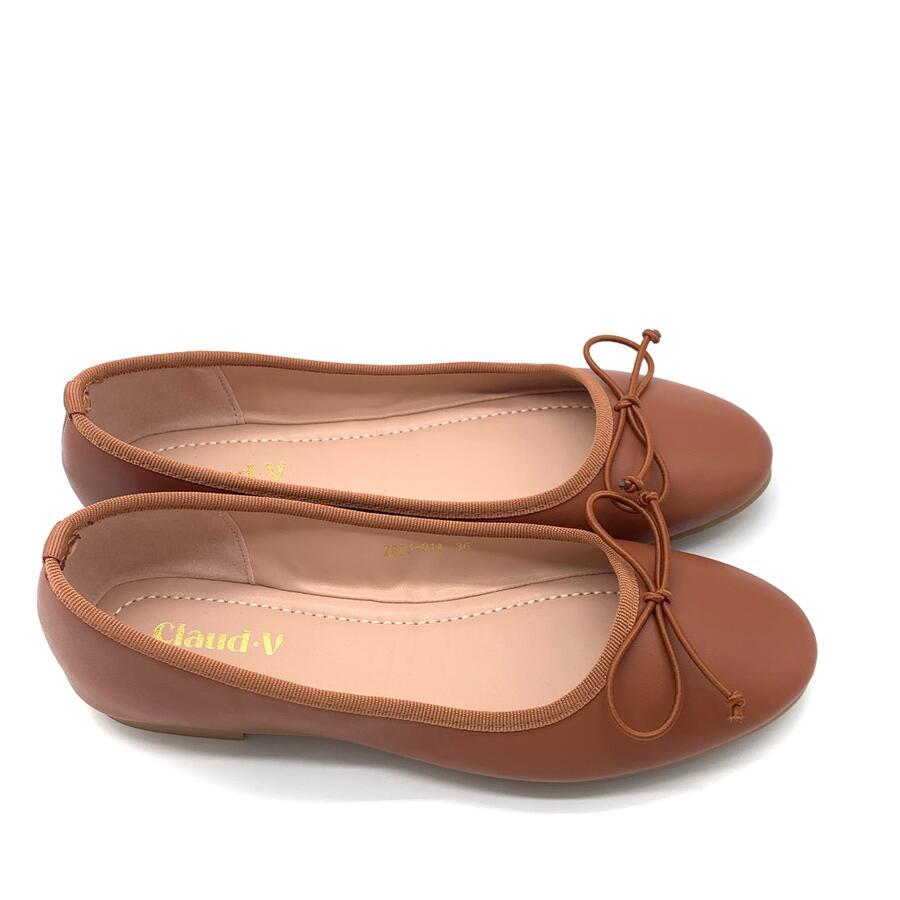 Claud.V ballerine marrone con fiocco