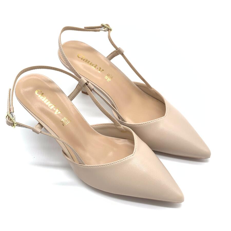 Claud.V Chanel in pelle beige