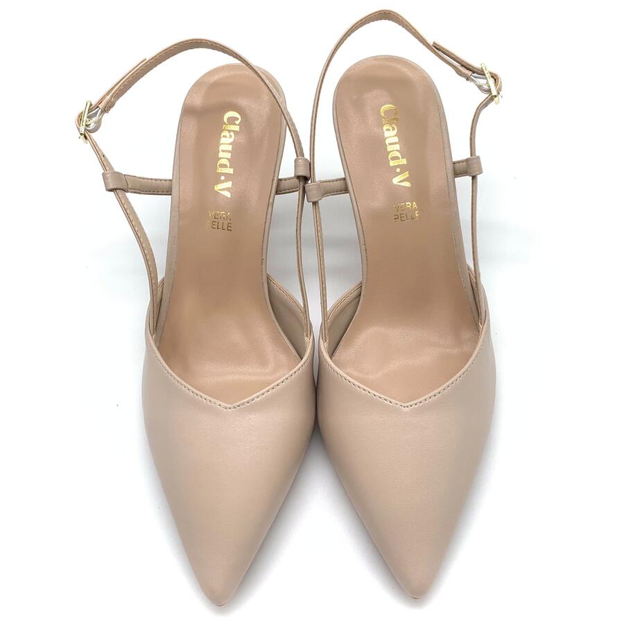 Claud.V Chanel in pelle beige