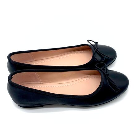 Claud.V ballerine nere con fiocco